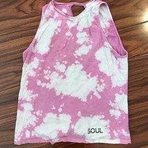 Pink Tie Dye Soulcycle Top